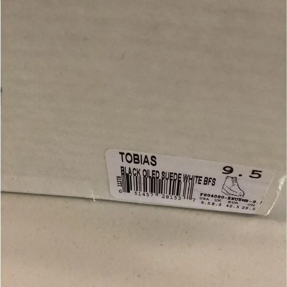 NWT Roan‎ black leather boot style Tobias size 9.5